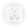 Teddy Bear with Hearts 783-E761 Stencil (4 inch) view 1