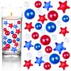 GLOBLELAND 6200 Pcs Patriotic Vase Filler Red White Blue Vase Beads Patriotic Pearl for Vase Ornaments Floating Candle for Veterans Day Memorial Day Independence Day Party Home Table Decor view 1