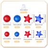 GLOBLELAND 6200 Pcs Patriotic Vase Filler Red White Blue Vase Beads Patriotic Pearl for Vase Ornaments Floating Candle for Veterans Day Memorial Day Independence Day Party Home Table Decor view 2