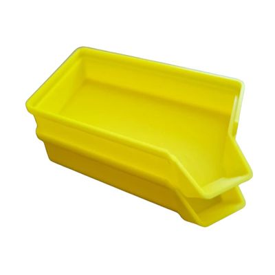 Stackable Funnel Tray | Small Parts, Screws, Washers, Nails Tray | Garage and Workshop Organization | For Guys (Yellow)