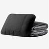 3-in-1 Car Lumbar Support Blanket for Audi A6 S6 C4 C5 C6 C7 C8, Car Seat Pillow Blanket for Long Drives Travel Air Conditioning Blanket,Black view 1