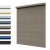 SLKWDOBD Linen Roller Shades, Cordless Blinds, Light Brown, 32" W x 48" H view 1