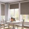 SLKWDOBD Linen Roller Shades, Cordless Blinds, Light Brown, 32" W x 48" H view 2
