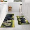Anti Fatigue Kitchen Rug Sets 2 Piece WildlifeNon Slip Kitchen Mats for Floor Cushioned Rugs Waterproof Comfort Standing Mat Runner Walking Elephantsfor Home Office,Sink,Laundry40*60+40*120CM view 4
