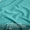 Luxxurecare Soft California King Size Sheet Set 6 Piece Brushed Egyptian Cotton 1000 Thread Count - Aqua Blue - Sheet Set with 16 Inches Deep Pocket Wrinkle & Fade Resistant view 4