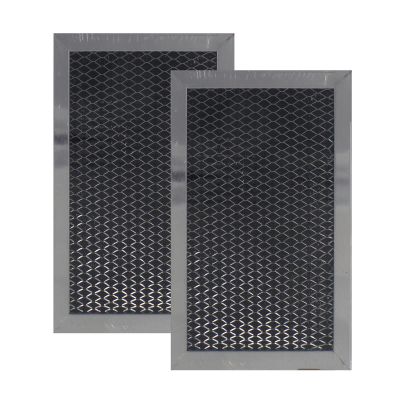 2 PK COMPATIBLE Replacement for GE JX81C WB02X10776 WB2X10776 CHARCOAL CARBON MICROWAVE FILTERS