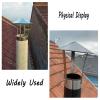 Chimney cap,chimney cowl,Chimney Flue Cone Top Rain Cap,Galvanized Chimney Cowl,Roof Line Cap Stainless Steel,Stainless Steel Round Roof Cap for All Weather Conditions,Suitable for All Fuel,(D10cm/3.9 view 4