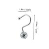 Holibanna 12pcs Metal Ball Hooks Sturdy Shower Curtain Holders Iron Plating Curtain Hooks Easy Install Rustproof view 2