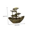 Alipis Creative Lotus Leaf Ingot Tabletop Fountain with Led Night Light Relaxing Water Flowing Ornament for Home Office and Meditation Decor view 2