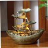 Alipis Creative Lotus Leaf Ingot Tabletop Fountain with Led Night Light Relaxing Water Flowing Ornament for Home Office and Meditation Decor view 4