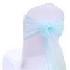 YHTNZN 10/50/100Pcs Chair Sashes Knot Bands Chair Bows for for Wedding Party Banquet Event Country Wedding Chair Decoration for Weddings, Parties(Turquoise,50pcs) view 1
