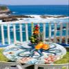 IDOWMAT Summer Ocean Blue Octopus Starfish ShellMarine Life Round Fitted Tablecloth with Elastic Edge, Waterproof Table Cloth Fits Tables Up to 45"-54", Washable Table Cover for Indoor Outdoor, view 4