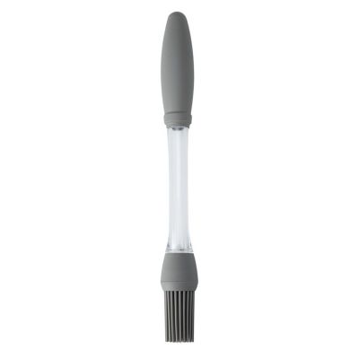 fxwtich Silicone Oil Brush for Grilling BBQ Baking, Heat Resistant Pastry Brush Kitchen Gadget Grey
