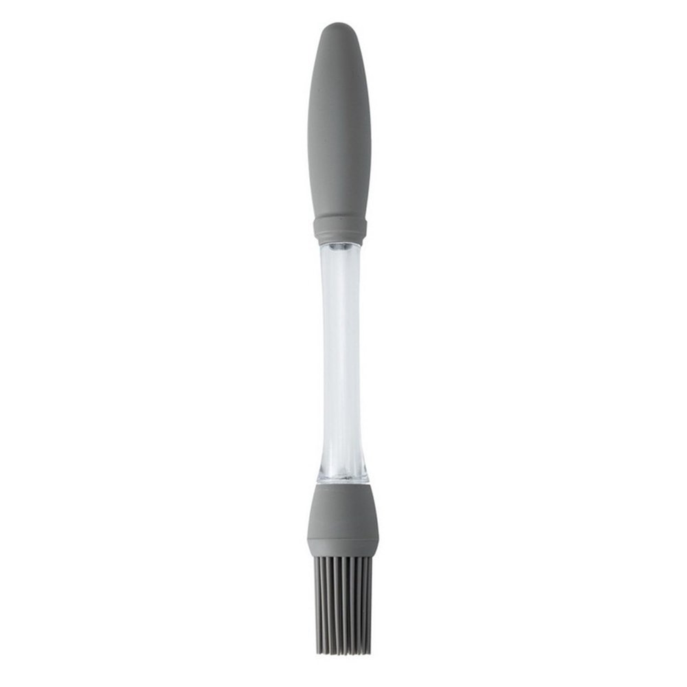 fxwtich Silicone Oil Brush for Grilling BBQ Baking, Heat Resistant Pastry Brush Kitchen Gadget Grey