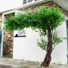 Artificial Green Banyan Trees Large Simulation Plants Artificial Bonsai Tree for Office Bedroom Living Party DIY Wedding Decor 3mx2.5m view 2