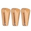 Adhesive Hooks, Self Adhesive Beech Wood Towel Hooks, Unique Carbon Steel Ball Multifunctional No Drilling Wall Mount Towel Holder, for Cupboards Kitchen Bedroo (3 Pack) view 1