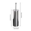 FGSHCZ82HRY Toilet Brush Round Toilet Bowl Brush with Holder, Wall Mounted Stainless Steel Toilet Brush for Bathroom Deep Cleaning view 2