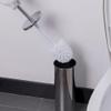 FGSHCZ82HRY Toilet Brush Round Toilet Bowl Brush with Holder, Wall Mounted Stainless Steel Toilet Brush for Bathroom Deep Cleaning view 3