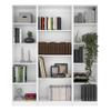 agnixnaf 3 Piece Living Room Set with 3 Bookcases,Bookshelves Organizer for Home Office,Living Room,Bed Room,White view 1