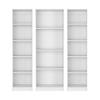 agnixnaf 3 Piece Living Room Set with 3 Bookcases,Bookshelves Organizer for Home Office,Living Room,Bed Room,White view 3