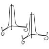 Hordion 2 Pack Plate Stand, 8 Inch Black Iron Easel Photo Display Stand view 1