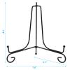 Hordion 2 Pack Plate Stand, 8 Inch Black Iron Easel Photo Display Stand view 2