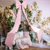 Wavwavw Baby Shower Giant Pink Bow Decor Oversized Big Bows Decoration for Room Wall Backdrop 75x18 Inch Ribbon Tie for Wedding Birthday Party Baby Shower Photography Background Supplies view 3