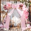 Wavwavw Baby Shower Giant Pink Bow Decor Oversized Big Bows Decoration for Room Wall Backdrop 75x18 Inch Ribbon Tie for Wedding Birthday Party Baby Shower Photography Background Supplies view 4