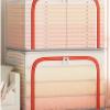 PXIWDAN Storage Bins Stackable and Foldable Transparent Storage Box for Storing Quilts and Clothes Storage Container(50 * 40 * 33cm) view 3