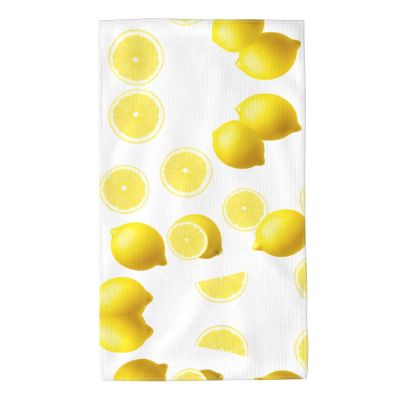 MKGOHLG Slice Lemon Printed Towel Towels 27.5x16in Skin-Friendly Absorbent Fluffy and Soft for Bathroom, Beach, Outdoors