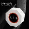Cube Timer, Rotation Pomodoro Timer, Desk Productivity, with G Sensor for Task Work Study Kitchen 1 3 5 15 30 60 90min Custom Countdown (White) view 3