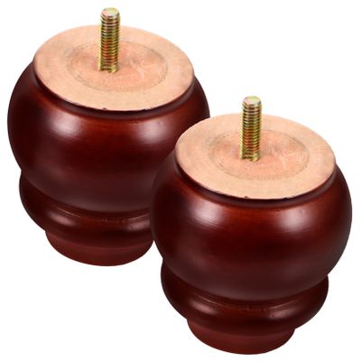 ARTIBETTER 2pcs Wooden Furniture Legs for Chair and Sofa Solid Wood Table Feet Unfinished Furniture Support Legs for Cabinets and Sofas and Elegant Design for Home