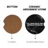 Haebfsl I'll Just Have The Chicken Tenders Absorbent Car Coasters 2 Pack for Cup Holders,Ceramic Coasters with Cork Back and Finger Slot,Cute Cupholder Accessories for Women/Men 2.56" view 4
