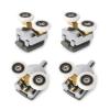 4Pieces Shower Door Runner Top and Bottom Shower Door Rollers Glass Door Wheel Home Bathroom Replacement Part view 1