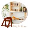 LIFKOME Wooden Spice Rack Countertop Storage Shelf Hanging Spice Jar Organizer Labels Kitchen Seasoning Containers Lids view 3