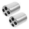 BAZEITFLOW 2Pcs Stainless Steel Toothbrush Rack Pen Holder Portable Thick Toothpaste Organizer for Bathroom Storage view 1