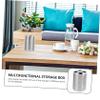 BAZEITFLOW 2Pcs Stainless Steel Toothbrush Rack Pen Holder Portable Thick Toothpaste Organizer for Bathroom Storage view 2