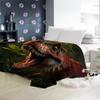 3D Dinosaur Blanket Twin Size - Wildlife Animal Design, Fleece Blanket for Couch Bed & Sofa, Soft Cozy Plush Flannel Dinosaur Room Throw, Gifts & Decor for Plant Leaf Tropical Lovers view 3