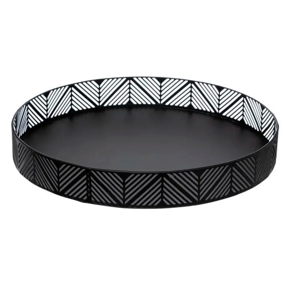 Well Home Black Basket Tray 29.5 x 4.4 cm