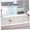 OSALADI Bathtub Drain Overflow Plate Tub Overflow Prevention Stainless Steel Bathtub Parts Easy Install view 2