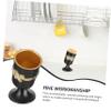 OFFSCH European Style Alloy Toothpick Holder Elegant Retro Toothpick Storage Jar for Home Dining Sturdy Organizer for Kitchen and Entertaining view 3