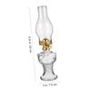 2pcs Retro Glass Kerosene Lamp with Iron for Home Bedroom view 2