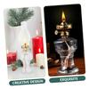 2pcs Retro Glass Kerosene Lamp with Iron for Home Bedroom view 3