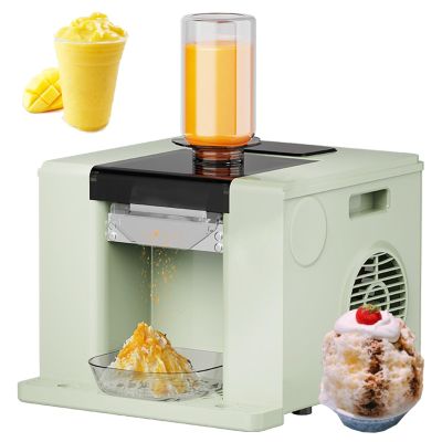 60kg/24h Ice Crusher Machine for Home, Electric Ice Shaver crushed Ice Maker Shaved Ice Machine with Automatic Cleaning Function for Party, Bars, Restaurants,Green