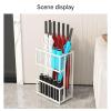 Large Capacity Metal Umbrella Holder At The EntranceDouble Layer Metal Umbrellas Stand Hotel Commercialindoor Large-capacity Standing Umbrellas StandEntrance Umbrella Organizer(A,20*32*50cm/8*12.6* view 2