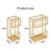 Large Capacity Metal Umbrella Holder At The EntranceDouble Layer Metal Umbrellas Stand Hotel Commercialindoor Large-capacity Standing Umbrellas StandEntrance Umbrella Organizer(A,20*32*50cm/8*12.6* view 4