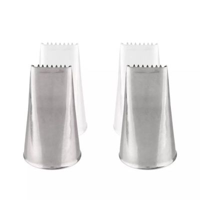 For 48 Basketweave Piping Cake Deco Tubes, Plain Tips for Bakeware 6 Pc