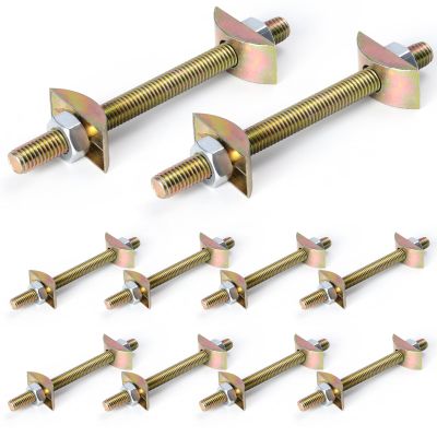 10 Sets Alloy Steel Table Top Fasteners, Countertop Connectors, Joint Connector Kit, Drawbolt Flip Connector, Furniture Butcher Block Desktop Fastener, Bed Connecting Kit
