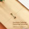 10 Sets Alloy Steel Table Top Fasteners, Countertop Connectors, Joint Connector Kit, Drawbolt Flip Connector, Furniture Butcher Block Desktop Fastener, Bed Connecting Kit view 3