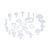 37PCS Fondant Cake Design Set, DIY Cake Decoration Tools for Cakes, Biscuits, Pastries, Food-Grade Plastic, Safe & Easy to Maintain, Includes Roller, Dough Spread & 26 view 2